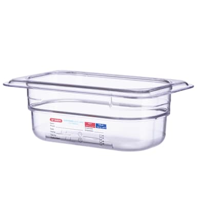 Araven 09836 GN 1/9 Size Food Pan 2.5 in Deep