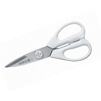 Mundial® W656 White Handled 8" Kitchen Shears