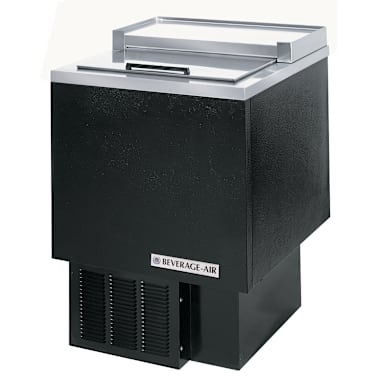 Beverage-Air GF24L-B Black Underbar Glass Froster with Sliding Door