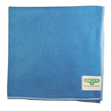 Unger® MC40B MicroWipe™ Light Duty Blue Microfiber Cloth
