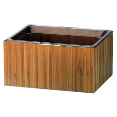 Cal-Mil 475-10-60 Bamboo 10 x 12" Housing with Clear Food Pan