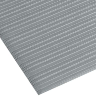 Notrax T42R0324GY Silver Anti-Fatigue 2' Wide Comfort Rest Floor Mat