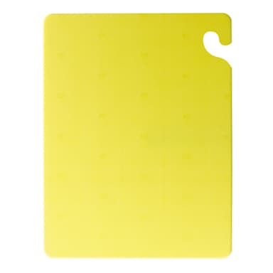 San Jamar CB182412YL Cut-N-Carry Yellow 18 x 24" Cutting Board