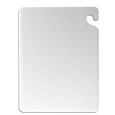San Jamar CB152012WH Cut-N-Carry 15 x 20" White Cutting Board