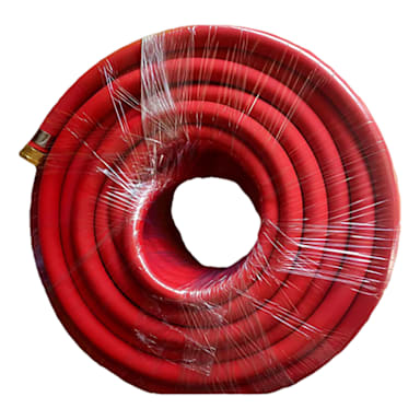 Darling Foodservice 50' x 5/8" Red Rubber Hot Water Hose