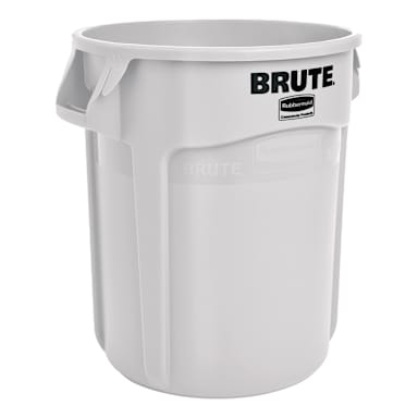Rubbermaid FG261000 BRUTE White 10 Gallon Container without Lid