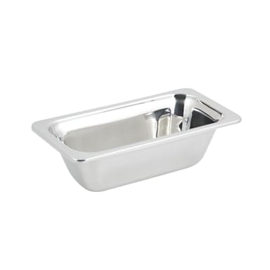 Bon Chef 5413 Laurel Stainless Steel 1/3 Size 2 Qt. Food Pan