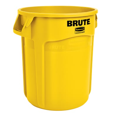 Rubbermaid FG262000YEL BRUTE Yellow 20 Gallon Container without Lid