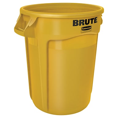 Rubbermaid FG263200YEL BRUTE Yellow 32 Gallon Container without Lid