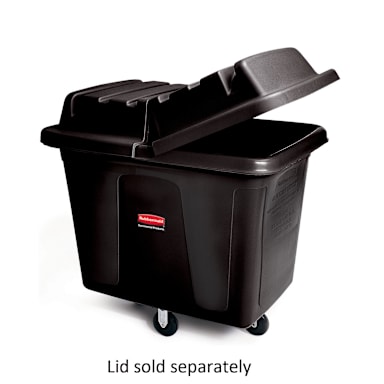 Rubbermaid FG461200BLA Black 12 Cu. Foot Cube Truck