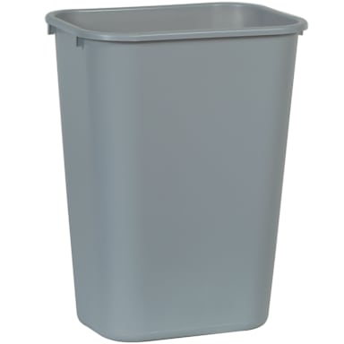 Rubbermaid FG295700GRAY Large Gray 41 Quart Wastebasket