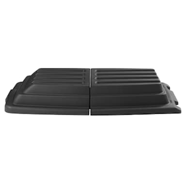 Rubbermaid FG102800BLA Domed Hinged Lid for 1011 / 1013 Trucks