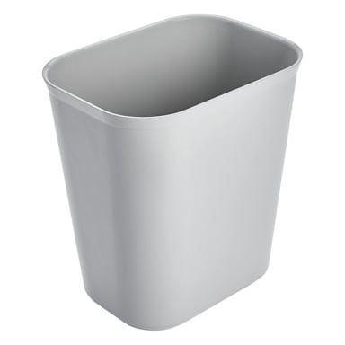 Rubbermaid FG254100GRAY Gray 14 Quart Fire Resistant Wastebasket