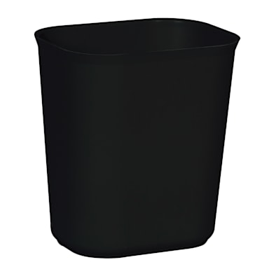 Rubbermaid FG254100BLA Black 14 Quart Fire Resistant Wastebasket