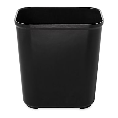Rubbermaid FG254300BLA Black 28 Quart Fire Resistant Wastebasket