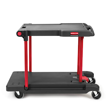 Rubbermaid FG430000BLA Black 45" Convertible Utility Cart