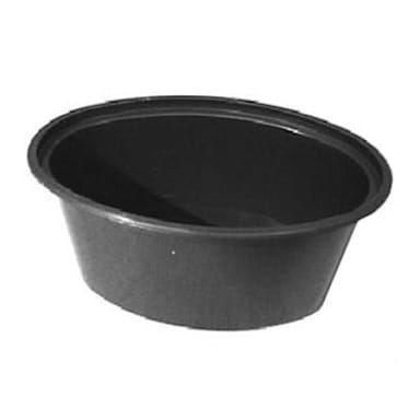 Pactiv E503B Ellipso™ Black 3 Oz Container with Lid