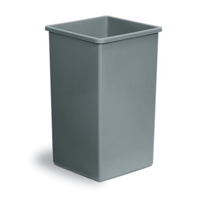 Continental 25GY Swingline™ Gray Square 25 Gal Receptacle