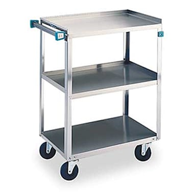 Lakeside® 422 S/S 500 lb Capacity 3-Shelf Cart With Swivel Casters