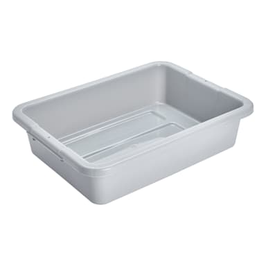 Rubbermaid FG334900GRAY Gray 5 Gallon Bus / Utility Box