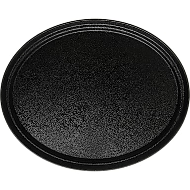 Carlisle 2500GR2004 Griptite2 Black Oval Beverage Tray