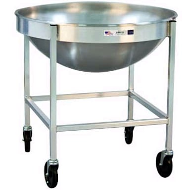 New Age Industrial 98716 Aluminum 30 x 30 x 30" Mixing Bowl Dolly