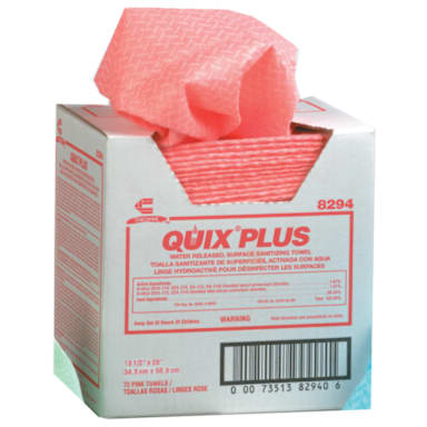 Chicopee 8294 Quix® Plus Pink Sanitizing Towels