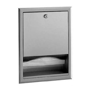 Bobrick B-359 Stainless Recessed C-Fold Paper Towel Dispenser