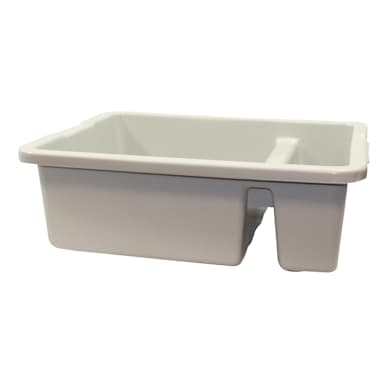TableCraft 1547G Gray 22" Heavy Duty Divided Tote Box