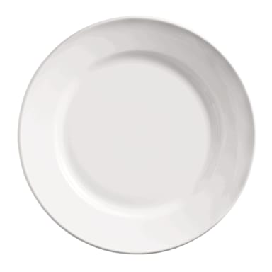 Libbey - Formerly World Tableware 840-438R-10 Porcelana 10-1/2" Wide Rim Plate