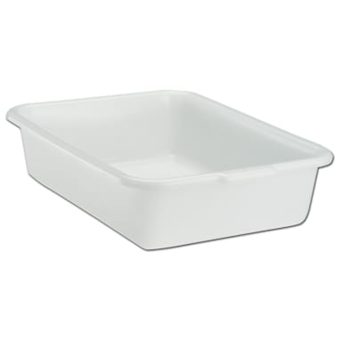 Traex 1521B-05 White 15" x 20" x 5" Bus Box