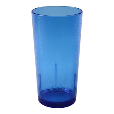 Cambro D24608 Del Mar Blue 24 Oz. Tumbler w/ Crackle Finish
