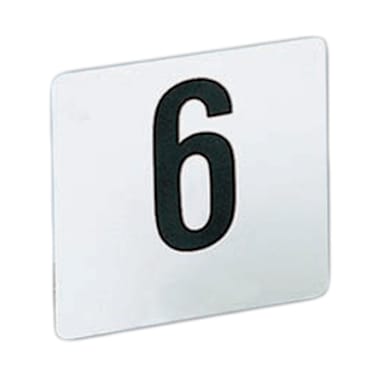 American Metalcraft 4100 Heavy White Plastic #1-100 Table Number Cards