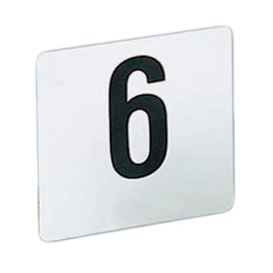 American Metalcraft 4150 White Plastic # 101-150 Table Number Cards