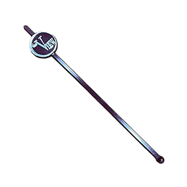WNA SPSTBU7VIEW Burgundy Plastic 7" Stirrer - 2500 / CS