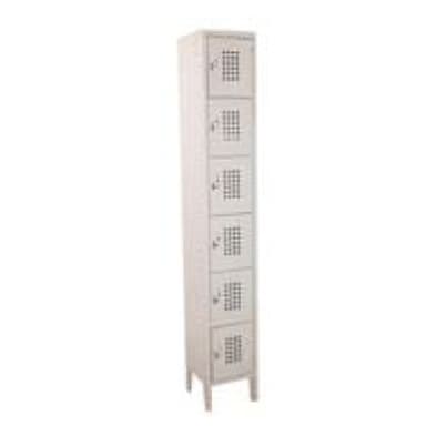 Kelmax 4K0090 Single Wide Beige 6 Tier Locker