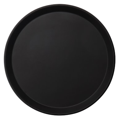 Cambro 1550CT110 Camtread Black Low Profile 16" Round Tray