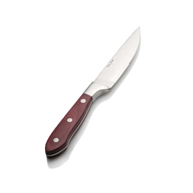 Bon Chef S939 Gaucho Steak Knife w/ Pakka Wood Handle - Dozen