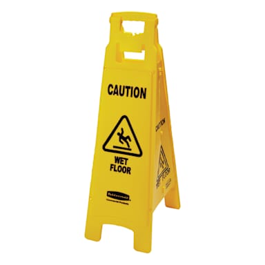 Rubbermaid FG611477 Yellow 4-Sided 38" Wet Floor Sign