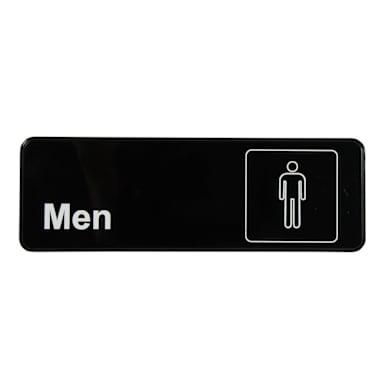 Traex® 4515 Men's Restroom Sign with White Letters
