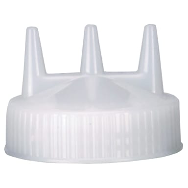 Traex 3300-13 Clear Tri-Tip Cap for 24 Ounce Wide Mouth Bottle