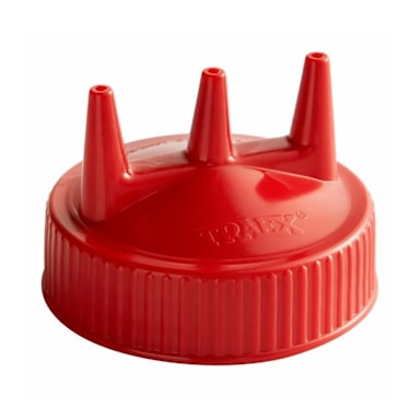 Traex 3300-02 Red Tri-Tip Cap for 24 Ounce Wide Mouth Bottle