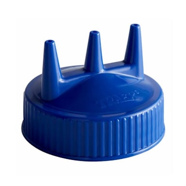 Traex 3300-44 Blue Tri-Tip Cap for 24 Ounce Wide Mouth Bottle