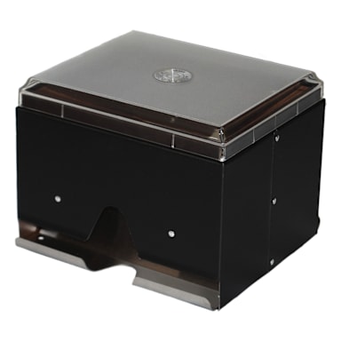 Traex 3810-06 Straw Boss Black 2-Sided Wrapped Straw Dispenser