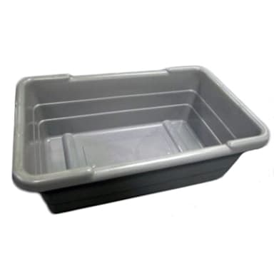 Hi-Line Plastics 010662E Crosstack Gray 25 x 15.5 x 8.75 Poly Tote Box