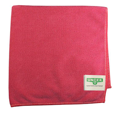 Unger® MC40R MicroWipe™ Light Duty Red Microfiber Cloth