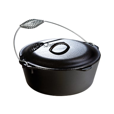 Lodge® L10DO3 7 Quart Cast Iron Dutch Oven with Bail Handle