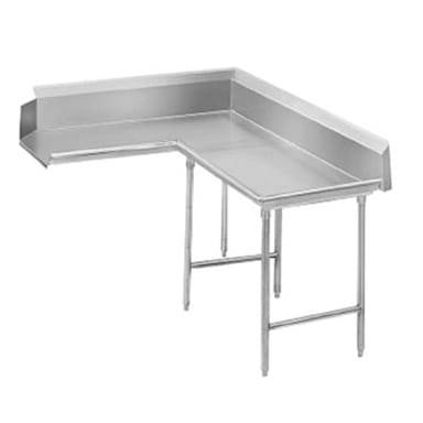 K70 Series 6ft. Right Korner L-Shape Clean Dish Table, DTC-K70-72R