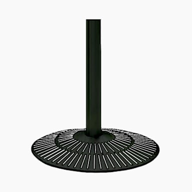 Falcon Products 3302-17 Black Matte Complete Base For 24" Table Top