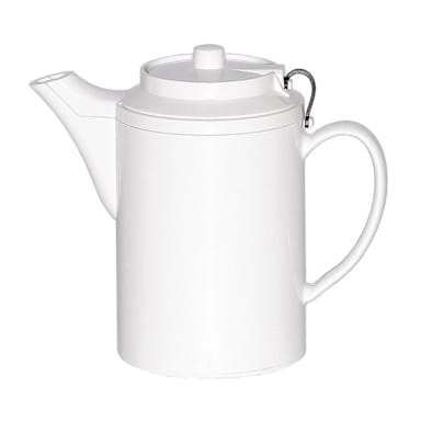 Service Ideas TST612WH 16 Oz. Tea Pot with Self-Locking Lid - 6 / CS